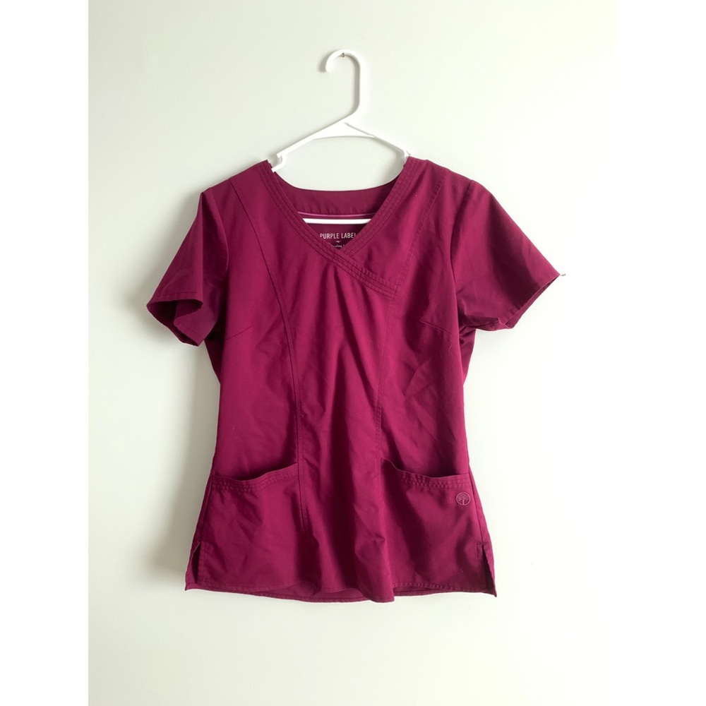 Healing Hands Purple Scrub Top